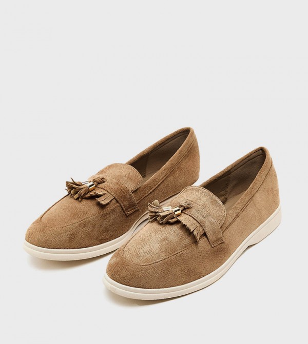 R&B R&B - Brown Casual Slip-ons