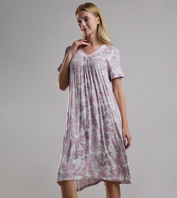 أر آند بي  ملابس نوم - أبيض  Night Dress & Gowns