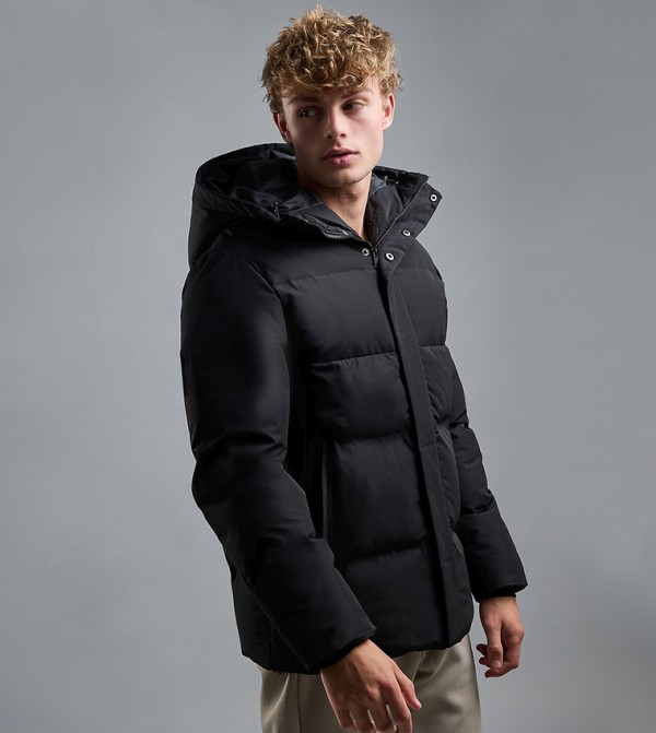 R&B  Clothing - Black Puffer & Quilted Jackets