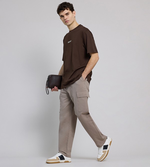 أر آند بي  ملابس - بني  بنطال كاجوال