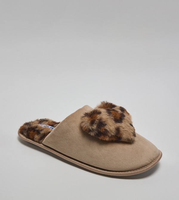R&B  Bedroom Slippers - Brown Bedroom Slippers