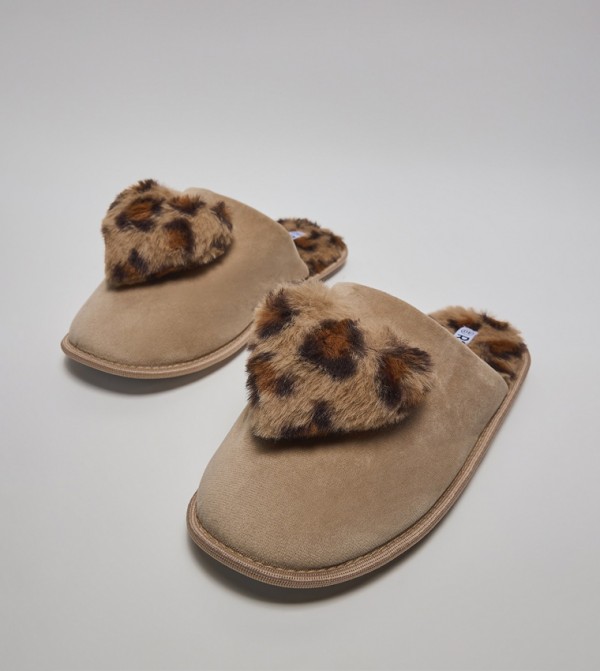 R&B  Bedroom Slippers - Brown Bedroom Slippers