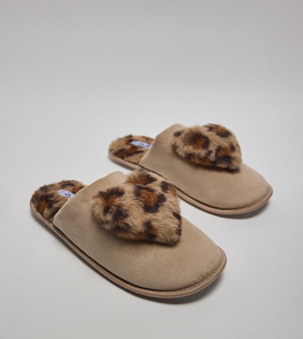 R&B  Bedroom Slippers - Brown Bedroom Slippers