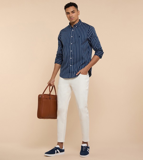 R&B  Shirts - Blue Long Sleeves