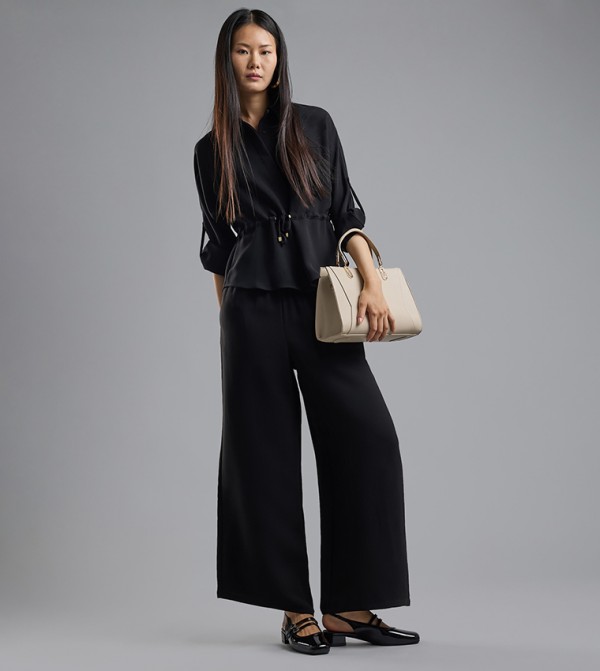 R&B  Clothing - Black Casual Pants