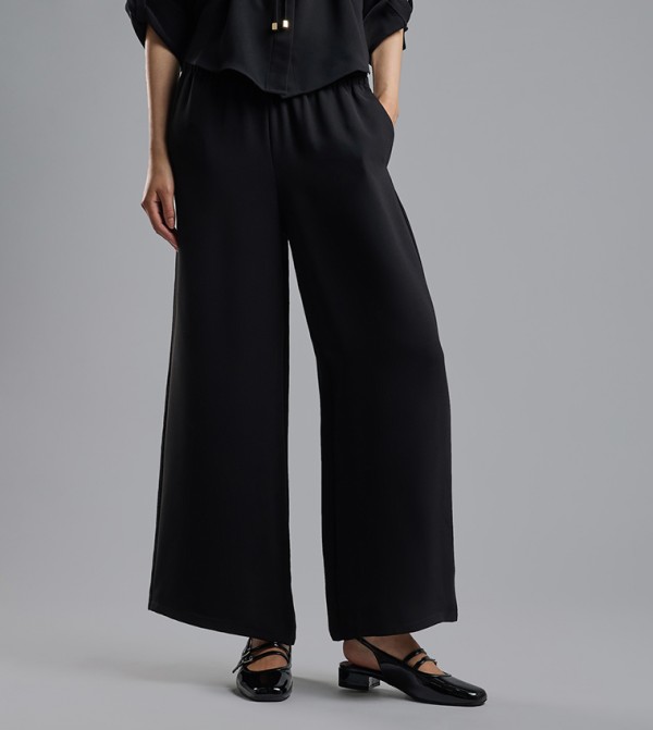 R&B  Clothing - Black Casual Pants