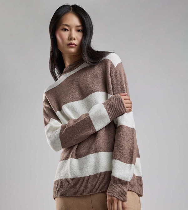 أر آند بي سترات و كارديغانات - بني Sweaters