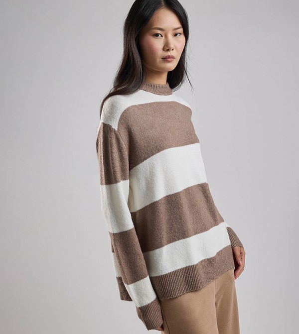 أر آند بي سترات و كارديغانات - بني Sweaters