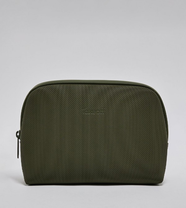 R&B  Cosmetic Bags - Olive Cosmetic Organizers