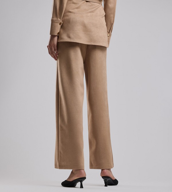 R&B Clothing - Beige Casual Pants