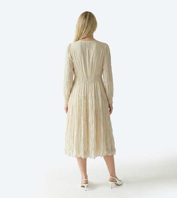Beverly Hills Polo Club  Clothing - Beige Midi Dresses