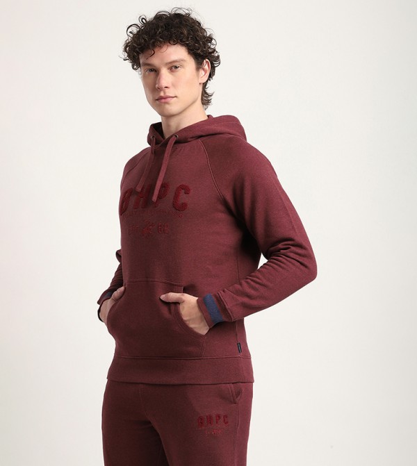 Beverly Hills Polo Club  Hoodies - Burgundy Hoodies