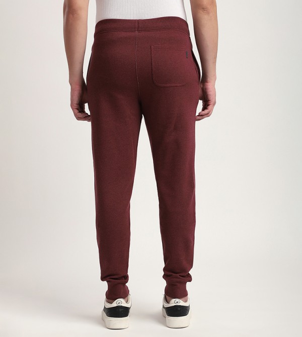 Beverly Hills Polo Club Pants & Chinos - Burgundy Joggers
