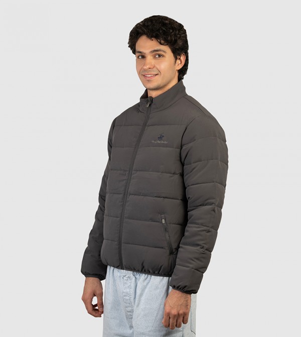 Beverly Hills Polo Club  Puffer Jackets - Dark Grey Puffer Jackets