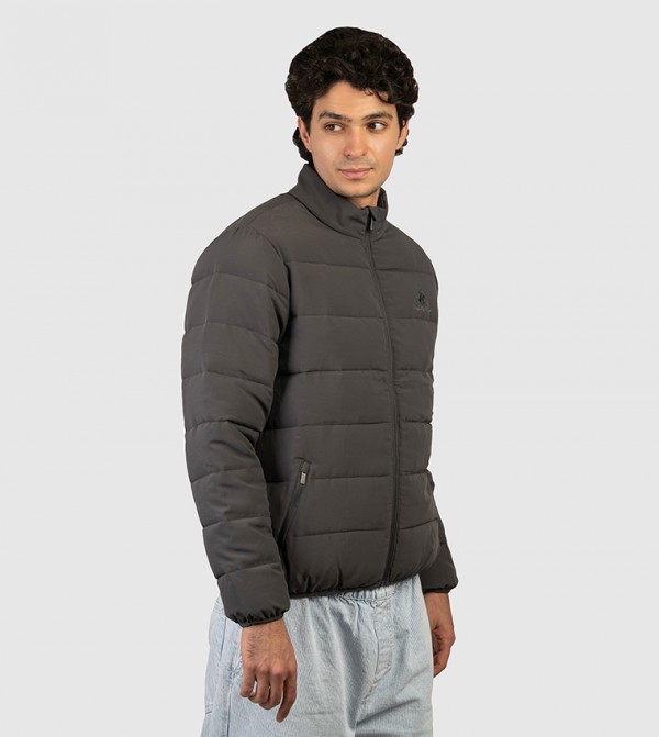 Beverly Hills Polo Club  Puffer Jackets - Dark Grey Puffer Jackets