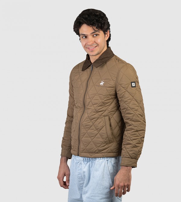 Beverly Hills Polo Club  Puffer Jackets - Brown Puffer Jackets