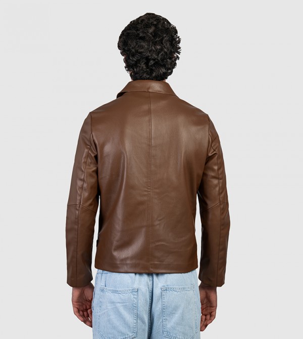 Beverly Hills Polo Club  Clothing - Dark Brown Casual Jackets