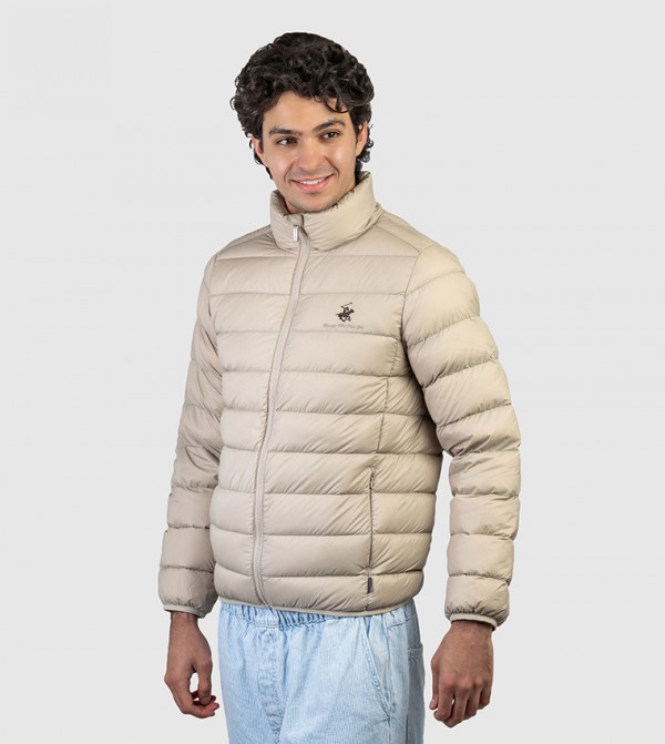 Beverly Hills Polo Club  Puffer Jackets - Light Brown Puffer Jackets
