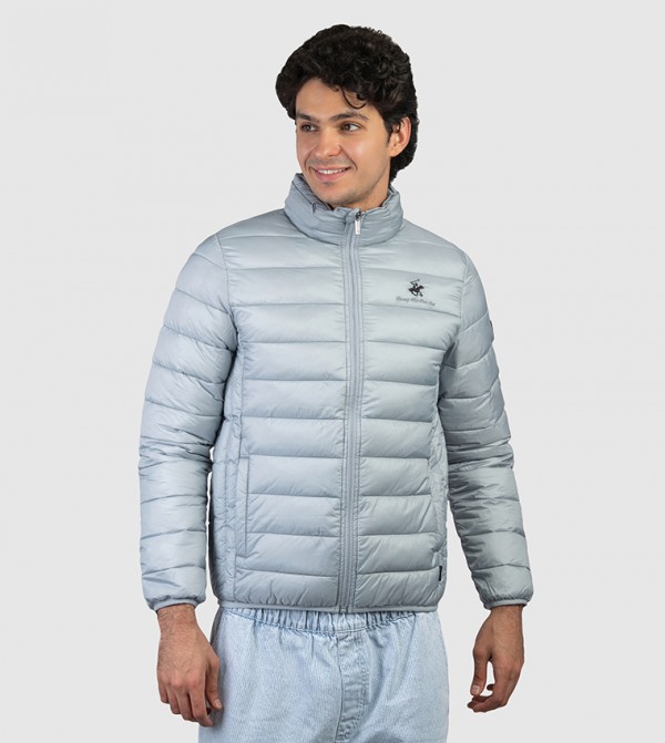 Beverly Hills Polo Club  Puffer Jackets - LIGHT GREY Puffer Jackets