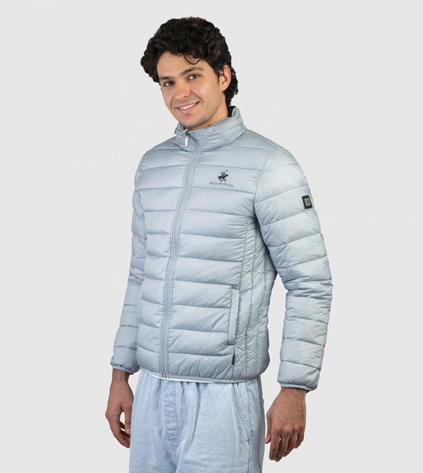 Beverly Hills Polo Club  Puffer Jackets - LIGHT GREY Puffer Jackets