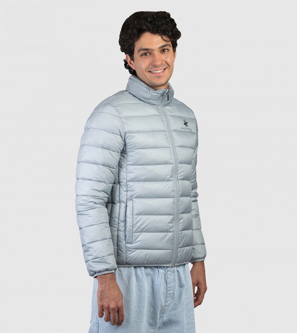 Beverly Hills Polo Club  Puffer Jackets - LIGHT GREY Puffer Jackets
