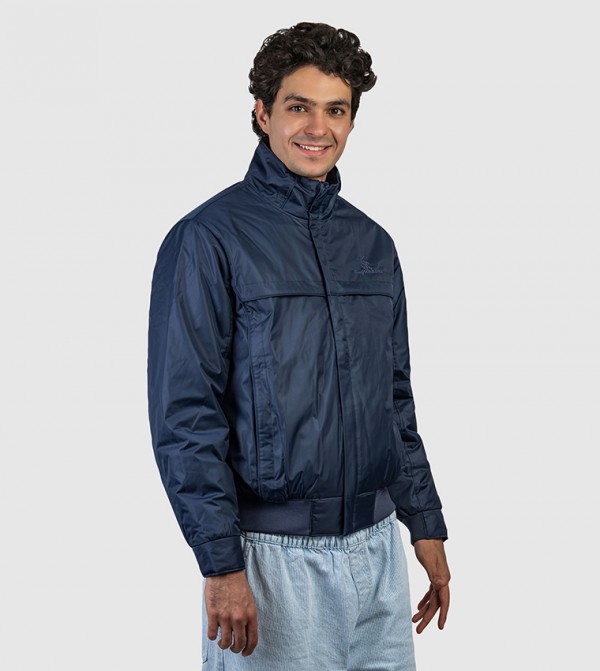 Beverly Hills Polo Club  Clothing - NAVY BLUE Casual Jackets