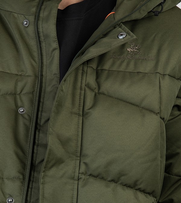 بيفرلي هيلز بولو كلوب  جاكيتات و معاطف - زيتي  Puffer Jackets