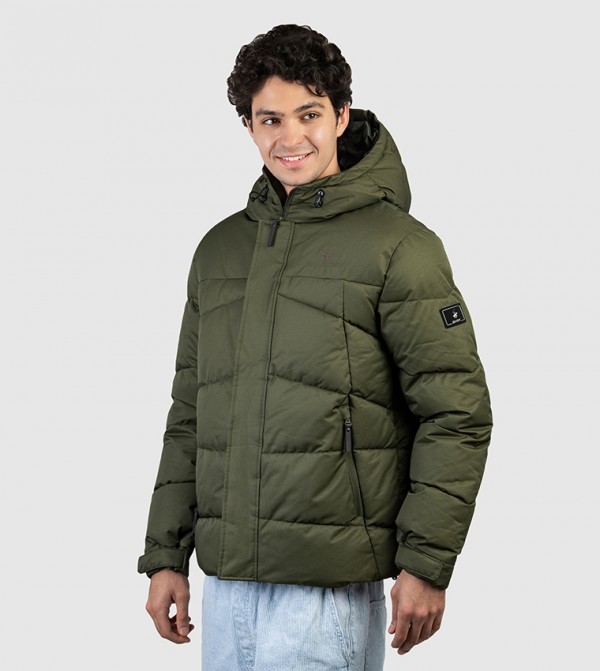 بيفرلي هيلز بولو كلوب  جاكيتات و معاطف - زيتي  Puffer Jackets