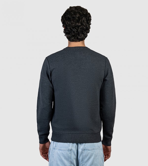 بيفرلي هيلز بولو كلوب  ملابس - رمادي Round Neck Sweaters