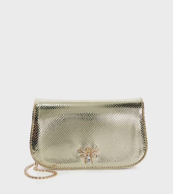 ديون لندن  شنط كلاتش - ذهبي حقائب يد