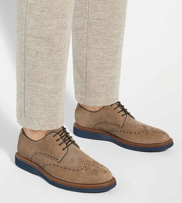 Dune London Dune London - Grey Formal Lace-Up Shoes