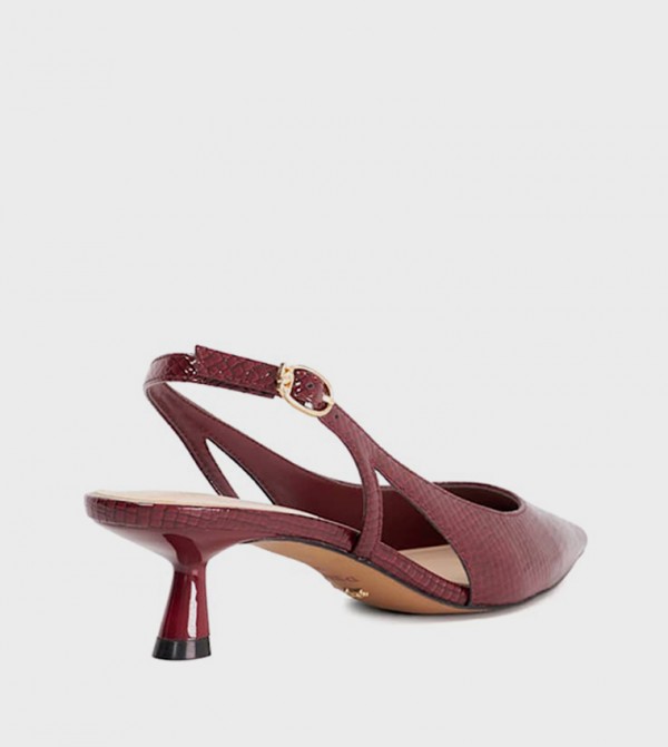 ديون لندن أحذية - بورغندي أحذية بكعب