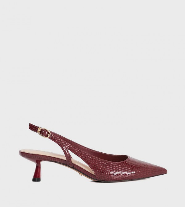 ديون لندن  أحذية - بورغندي أحذية بكعب