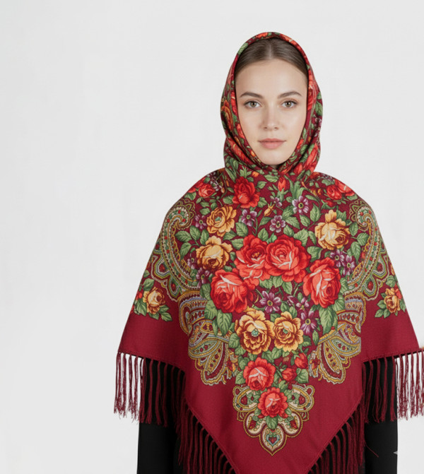 ددانييلا  - أحمر  Woven Scarves