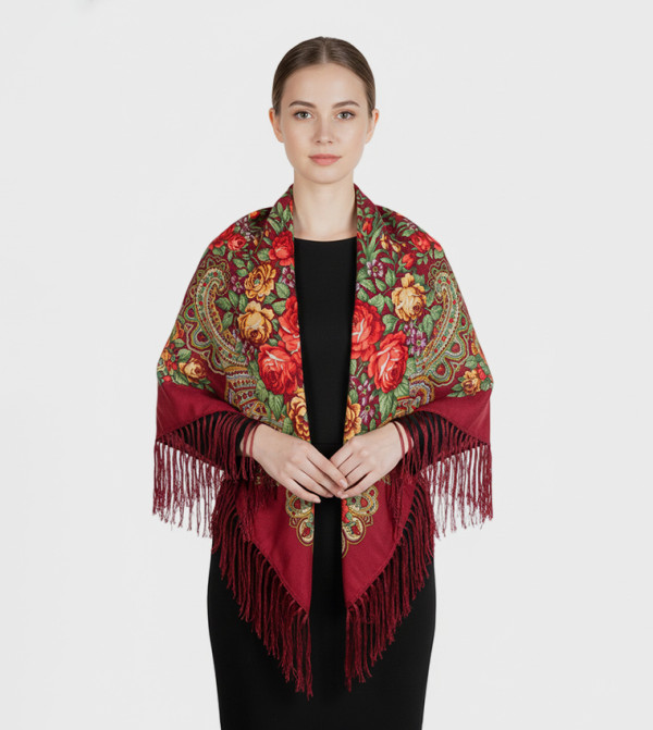 ددانييلا  - أحمر  Woven Scarves