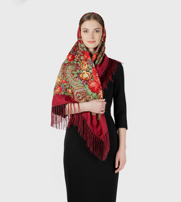 ددانييلا  - أحمر  Woven Scarves