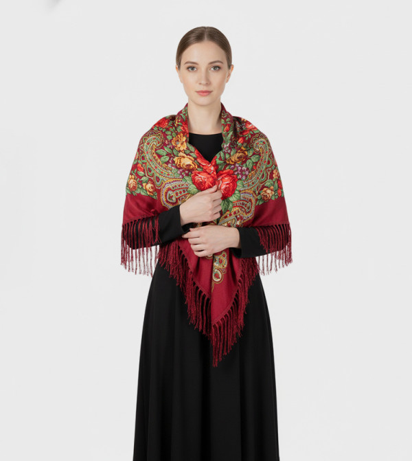 ددانييلا  - أحمر  Woven Scarves
