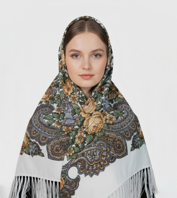 ددانييلا  - أبيض Woven Scarves