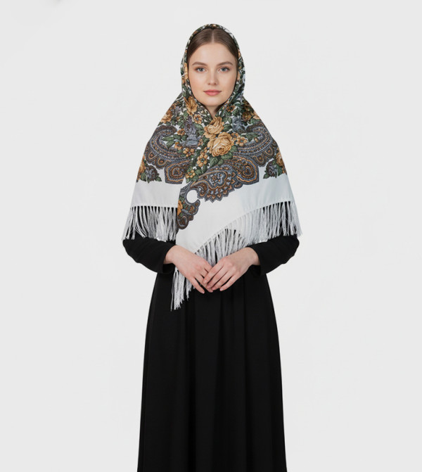 ددانييلا  - أبيض Woven Scarves