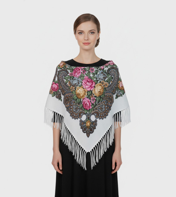 ددانييلا  - أبيض Woven Scarves