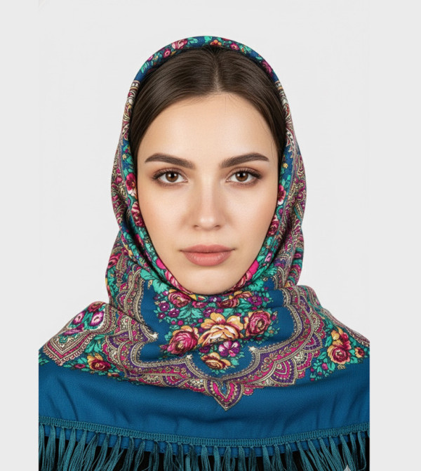 ددانييلا  - أزرق Woven Scarves