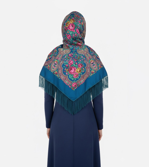 ددانييلا  - أزرق Woven Scarves