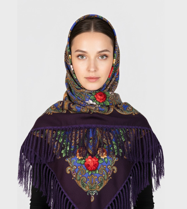 Ddaniela  - Purple Woven Scarves