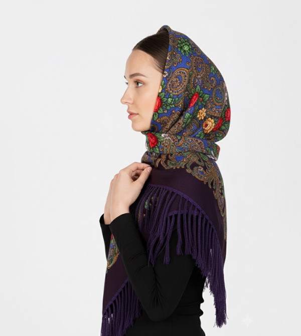Ddaniela  - Purple Woven Scarves