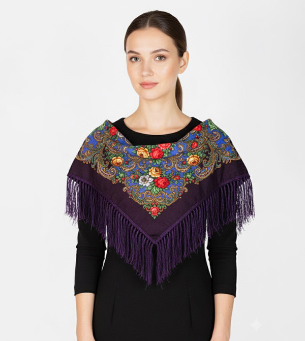 Ddaniela  - Purple Woven Scarves