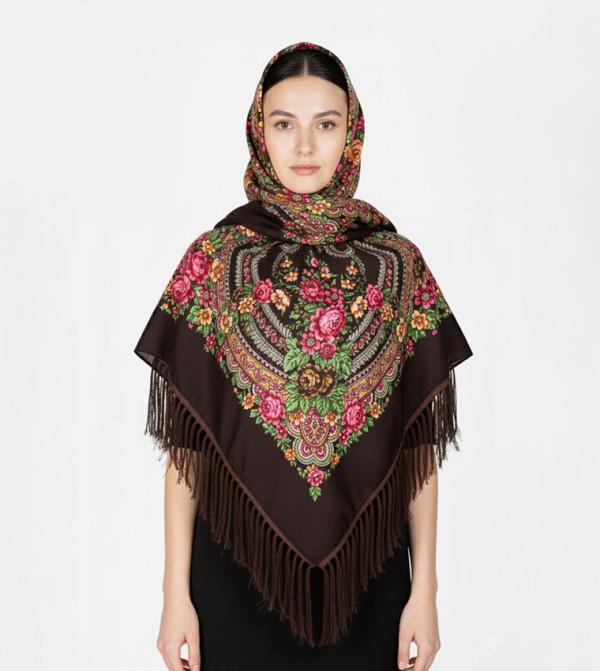 ددانييلا  أوشحة منسوجة  - بني  Woven Scarves