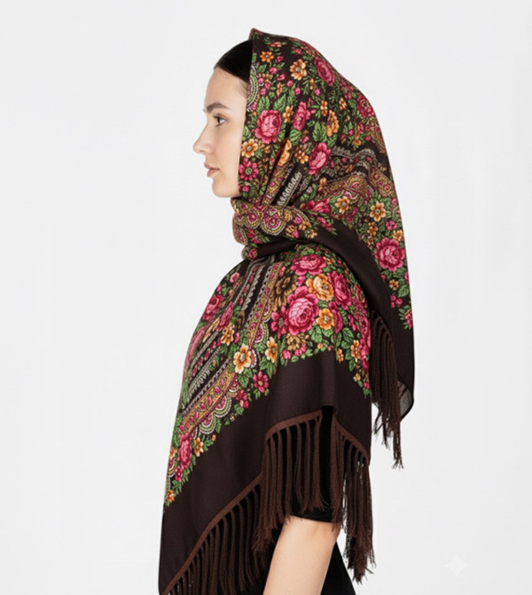 ددانييلا  أوشحة منسوجة  - بني  Woven Scarves