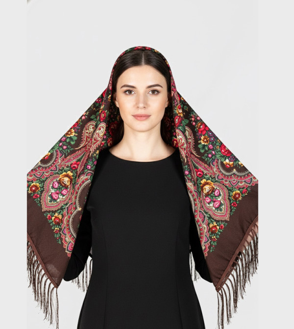 ددانييلا  أوشحة منسوجة  - بني  Woven Scarves