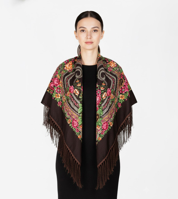 ددانييلا  أوشحة منسوجة  - بني  Woven Scarves