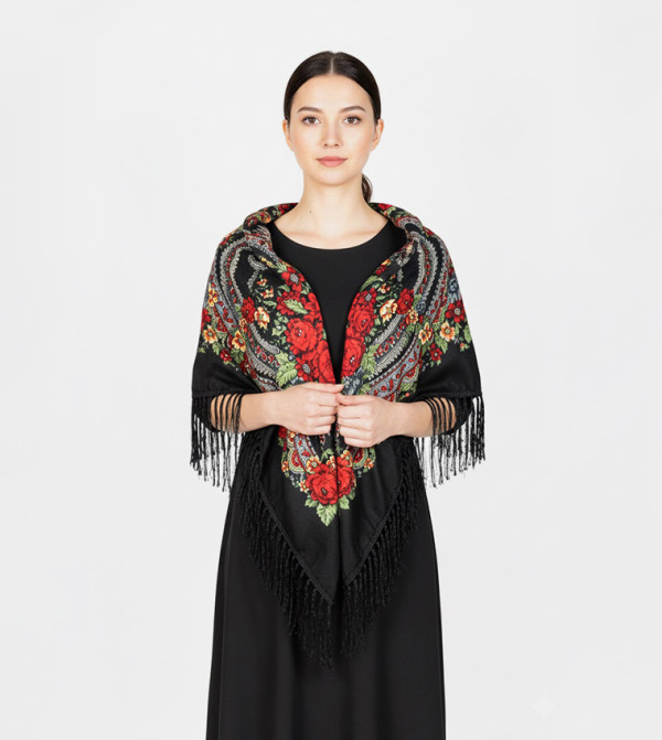 ددانييلا  أوشحة منسوجة  - أسود Woven Scarves